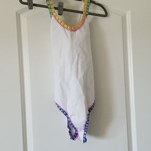 White one piece swimsuit